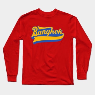 Stylish Bangkok Lettering Long Sleeve T-Shirt